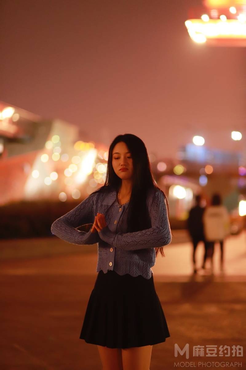 夜景模特