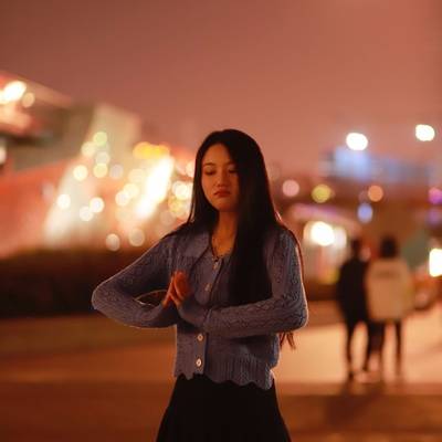 夜景模特
