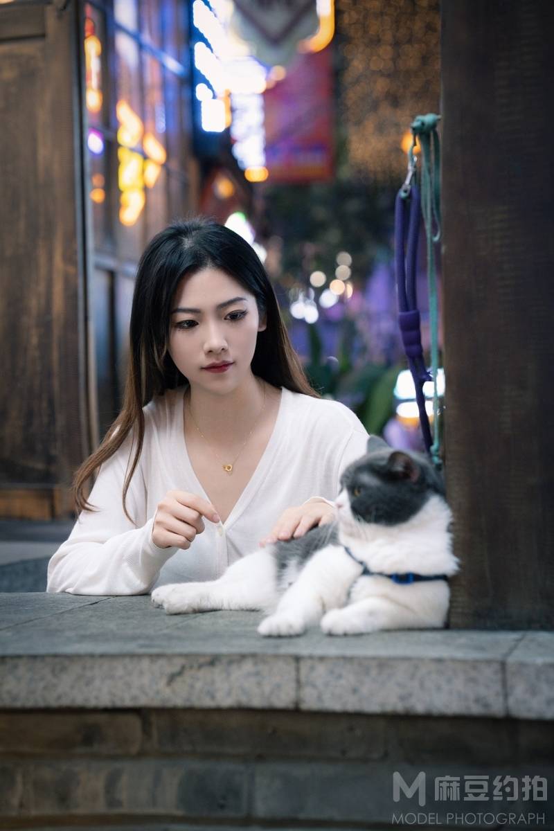 夜景模特