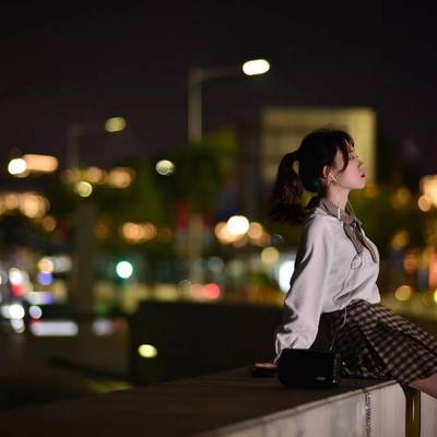 夜景模特