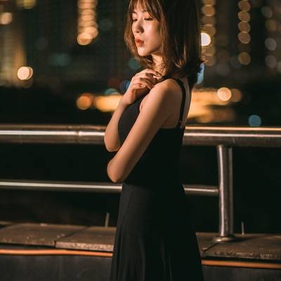 夜景模特