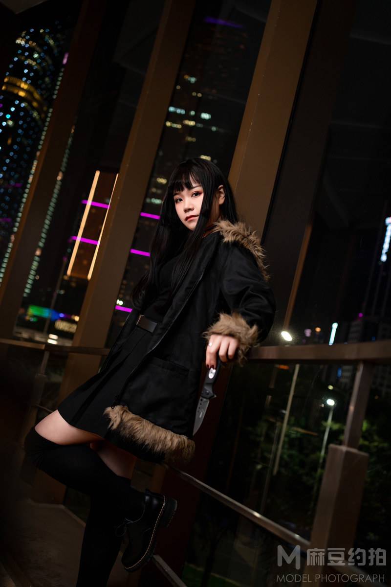 夜景模特