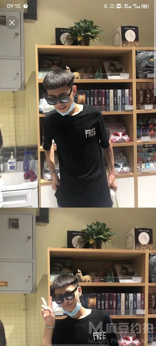黑白模特
