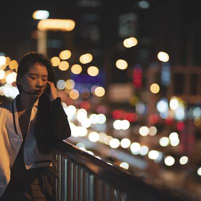 夜景模特