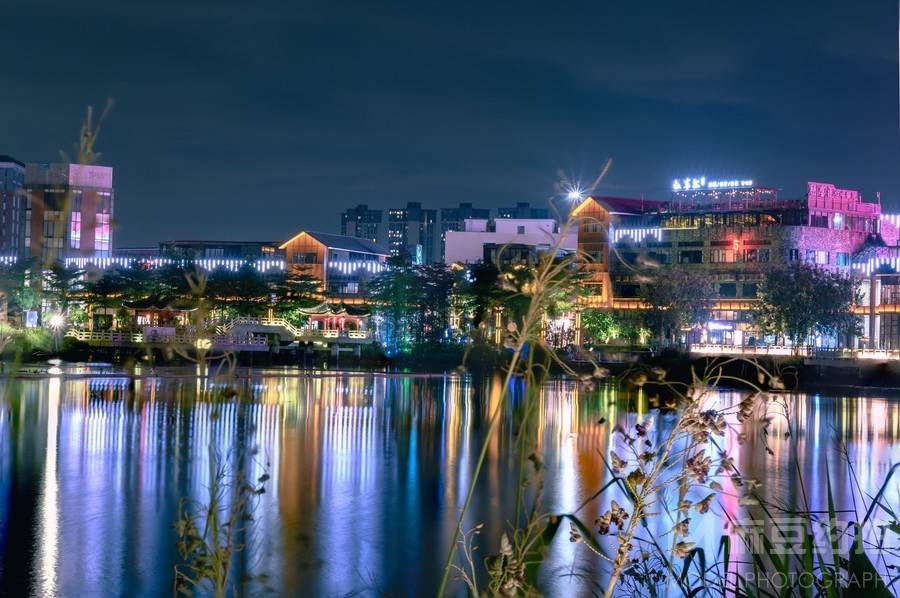 夜景模特