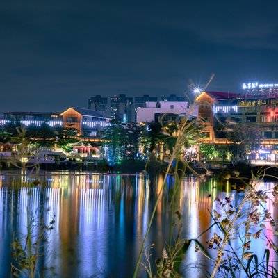夜景模特