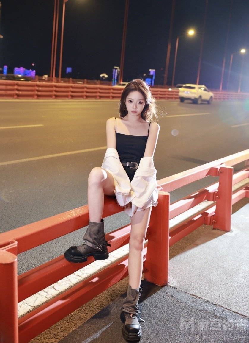 夜景模特