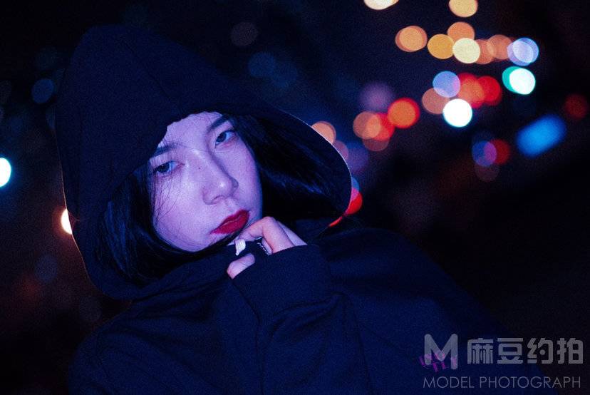 夜景模特