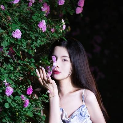 夜景模特