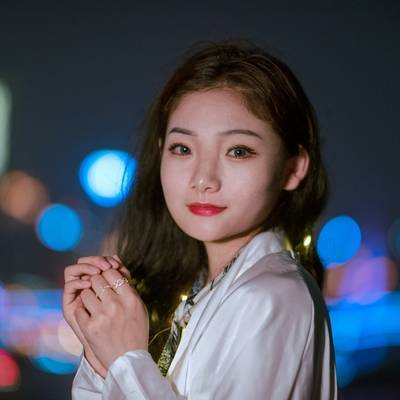 夜景模特