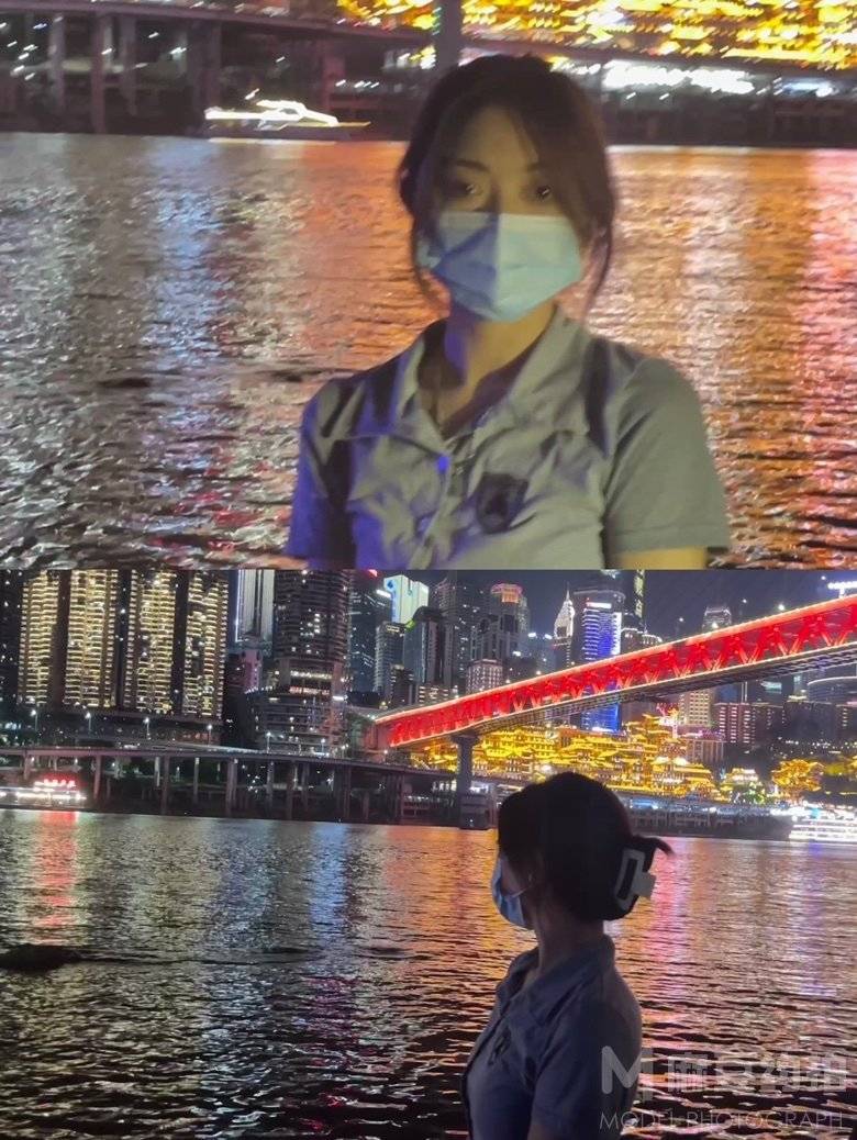 夜景模特