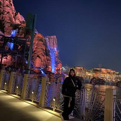 夜景模特