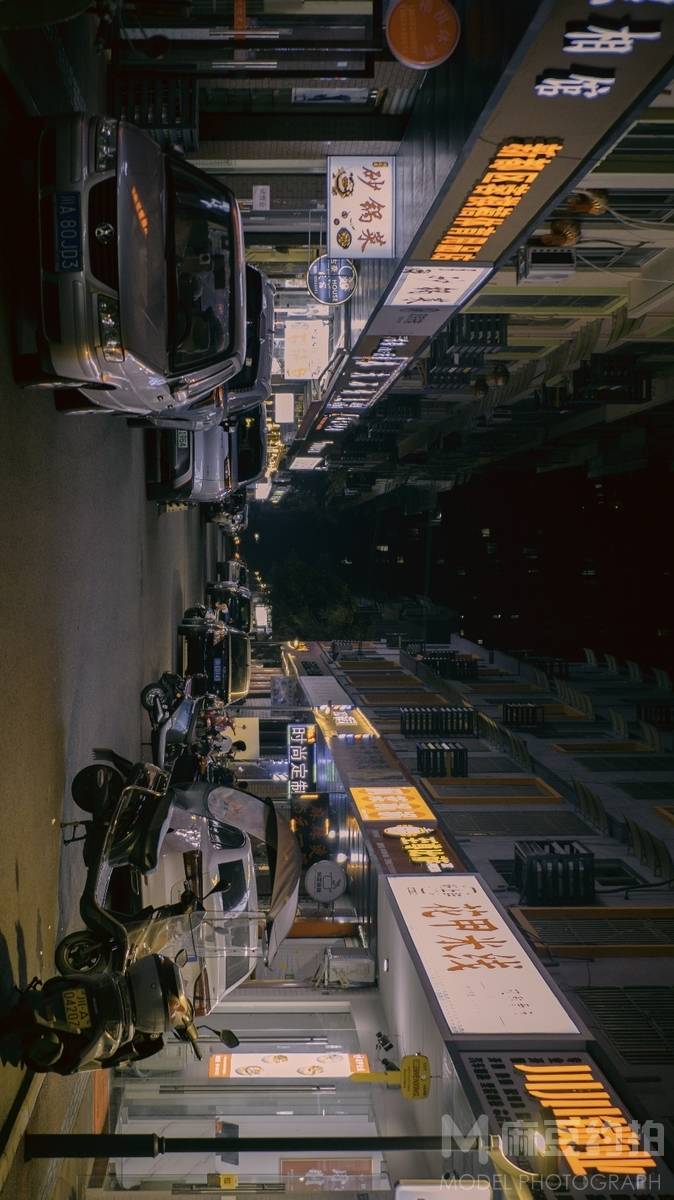夜景模特