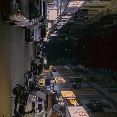 夜景模特