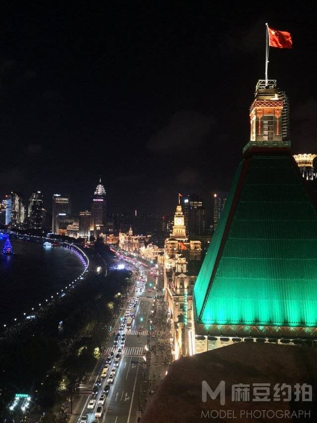 夜景模特