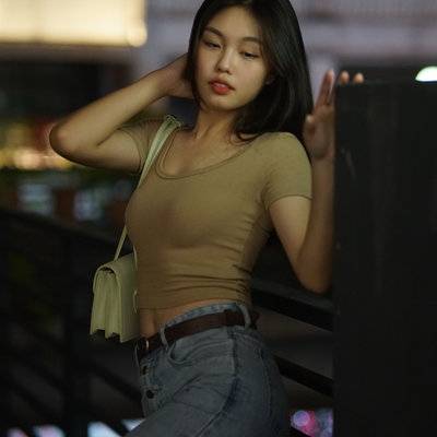 夜景模特
