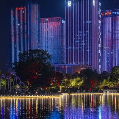 夜景模特