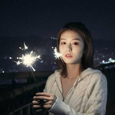 夜景模特
