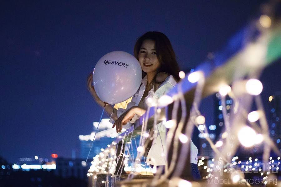 夜景模特