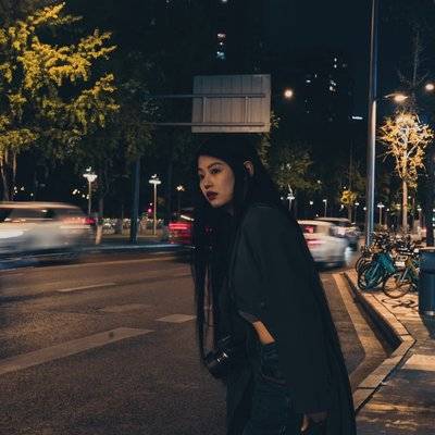 夜景模特