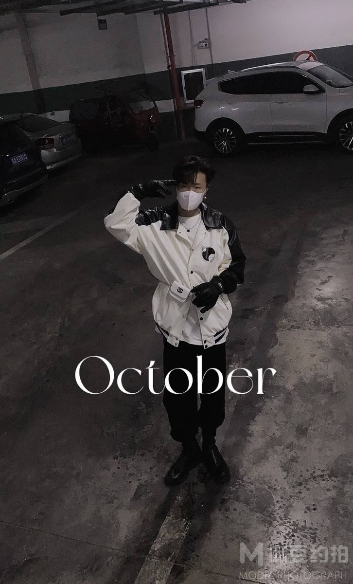 黑白模特
