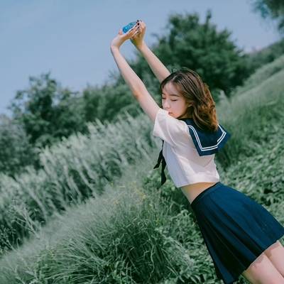 黑白模特