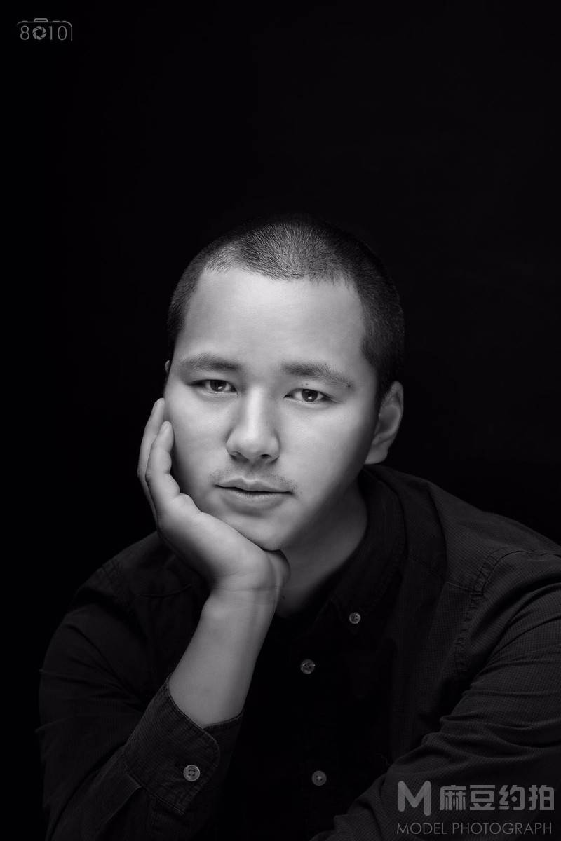 黑白模特