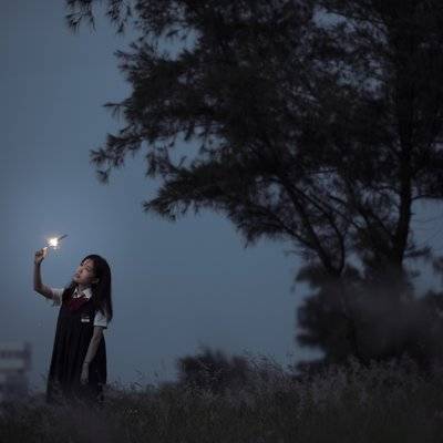 夜景模特