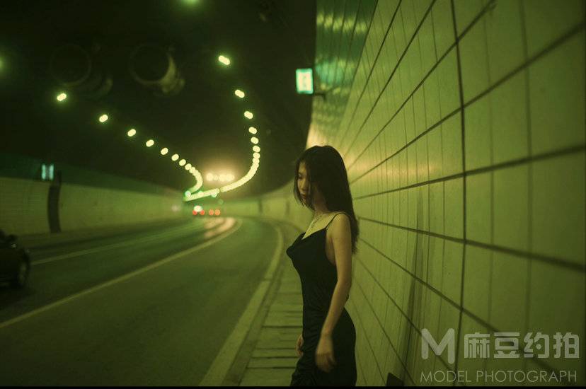 夜景模特