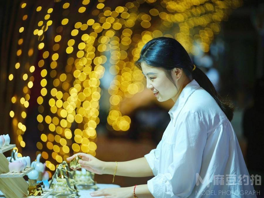 夜景模特