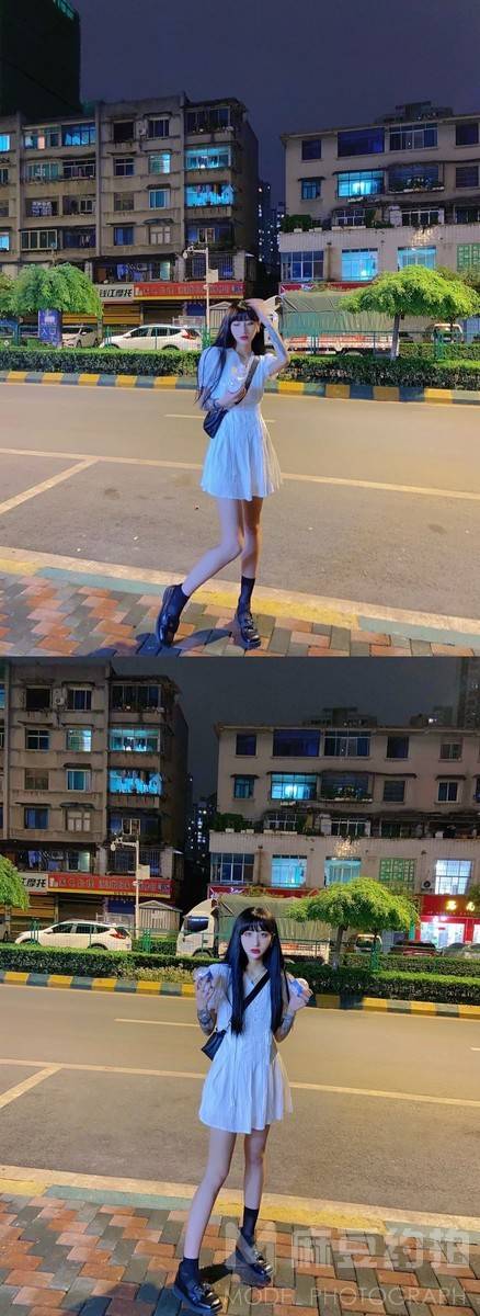 夜景模特
