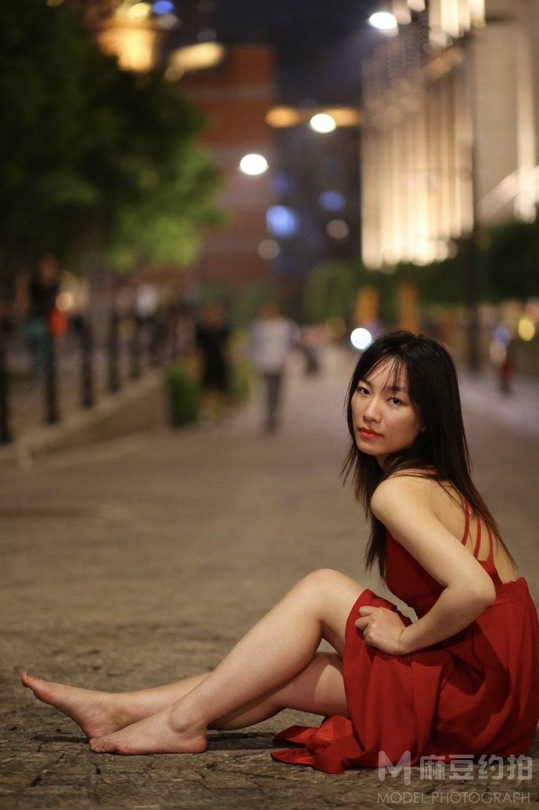 夜景模特