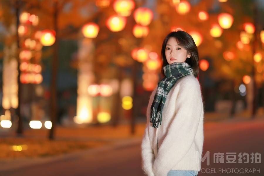 夜景模特