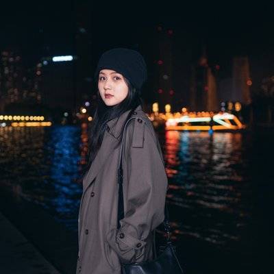 夜景模特