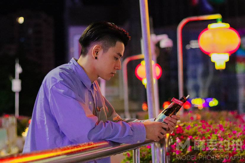 夜景模特