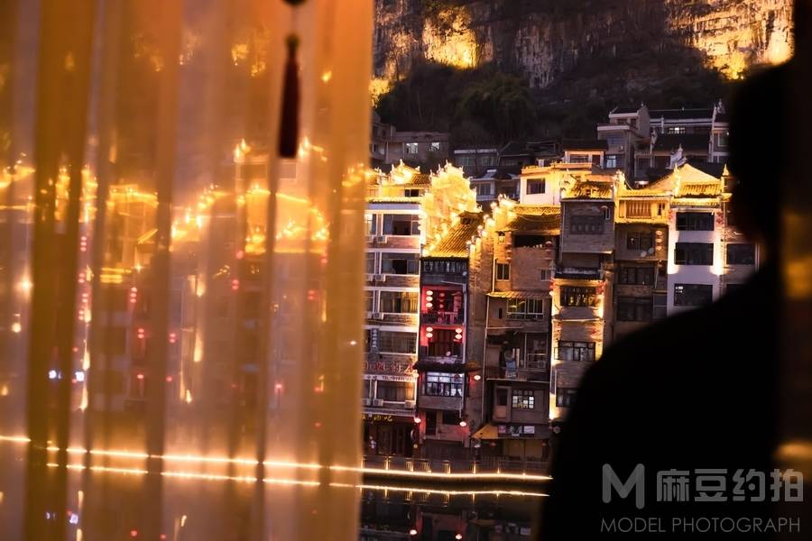 夜景模特