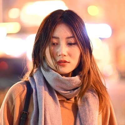 夜景模特