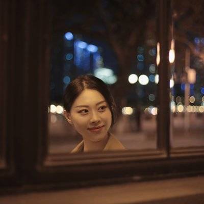 夜景模特