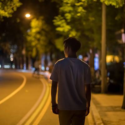 夜景模特