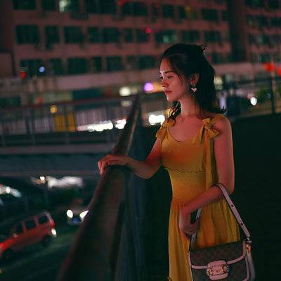 夜景模特