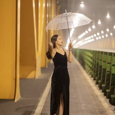 夜景模特