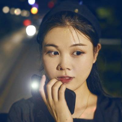 夜景模特