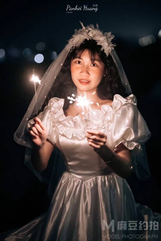 夜景模特