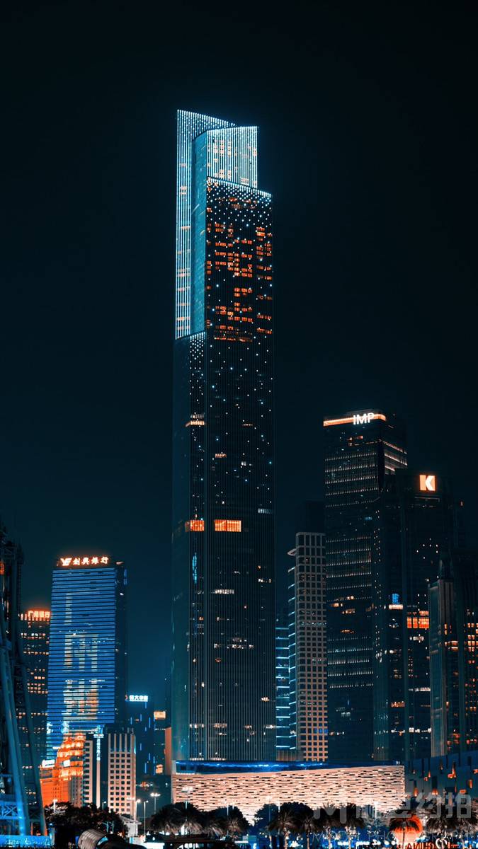 夜景模特