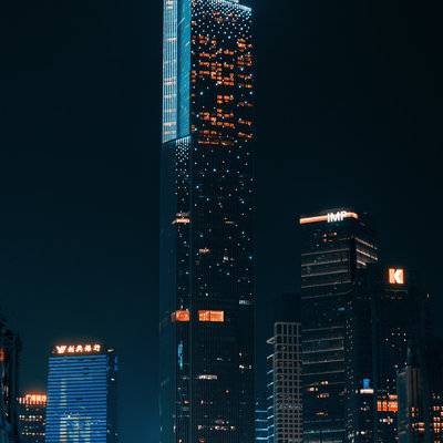 夜景模特