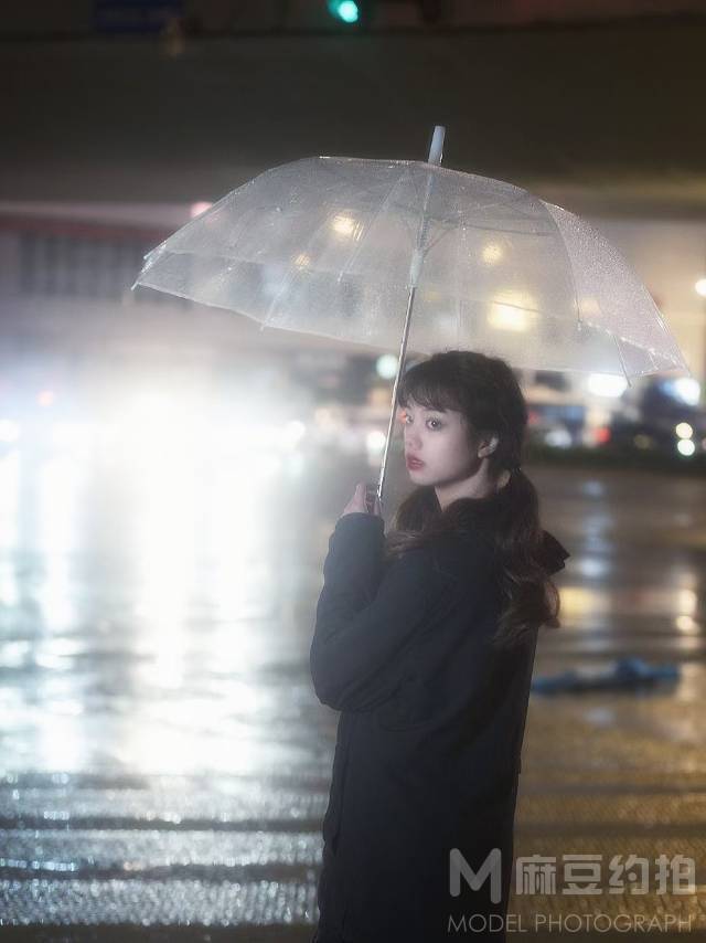 夜景模特