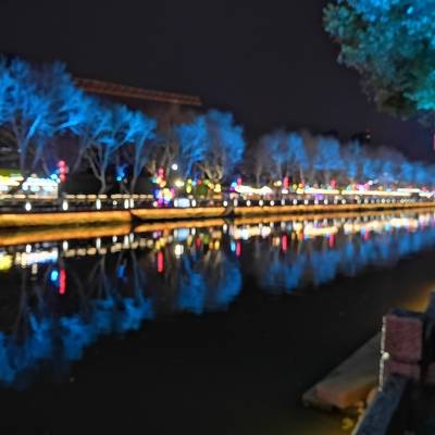 夜景模特