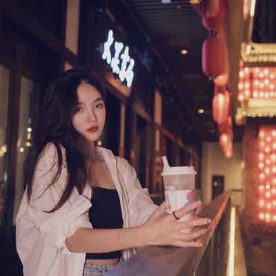 夜景模特