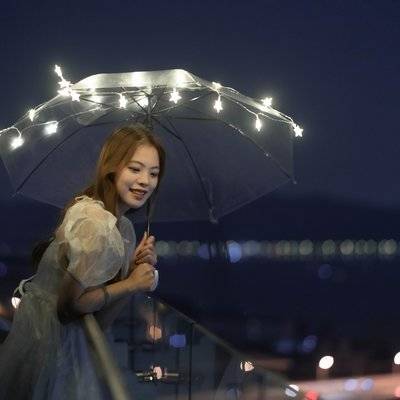 夜景模特