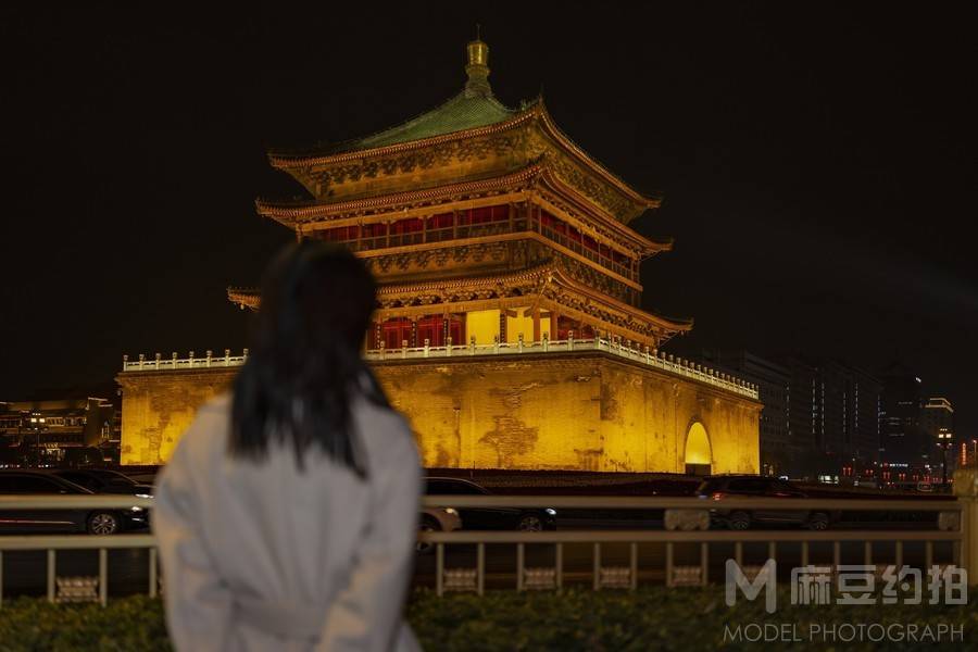 夜景模特